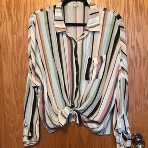 Gilli  button down Boutique Blouse L